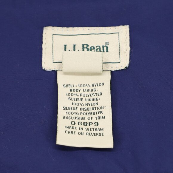 L.L.BEAN Women's Fleece Lined Zip-Up Jacket Thinsulate Blue Size L - Picture 8 of 8